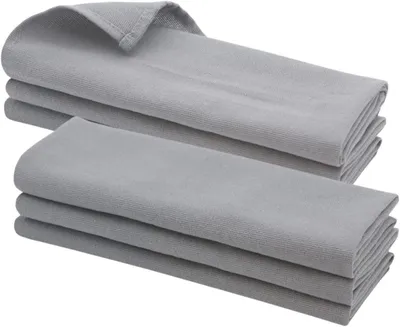 Produktbild von 6 Geschirrtücher aus 100 % Baumwolle, 70 x 50 cm, in Grau