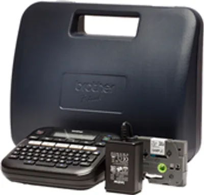 Produktbild von Brother PT-D210VP, QWERTY, Wärmeübertragung, 180 x 180 DPI, 20 mm/sek, Schwarz