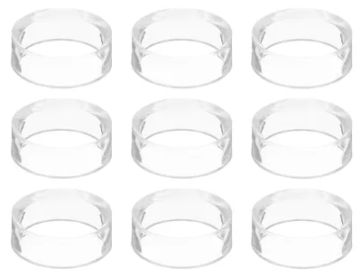 9er-Set Acryl-Kugelhalter, 4,5 cm Durchmesser, klar
