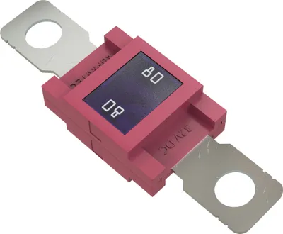 Immagine prodotto di 1 fusibile AUPROTEC Mega per correnti elevate da 80 A, fusibile a vite, rosso