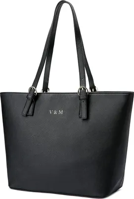 Produktbild von Vanessa & Melissa® Damen Shopper klassisch elegante Handtasche Henkeltasche, Schwarz