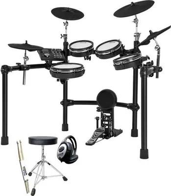 Produktbild von Nux E-Drum DM-7X Schlagzeug mit Zubehör-Set