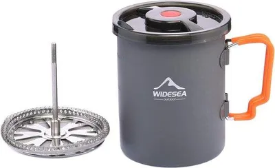 Obrázek produktu pro Famanu, kávovar na kempování s funkcí French press a termosekou, objem 900 ml