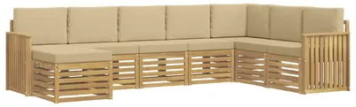 Obrázok produktu pre Sada záhradných sedacích prvkov pre 8 osôb, farba béžová, rozmer 306 x 187,5 x 73 cm