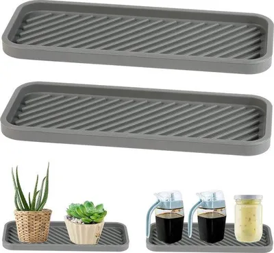 Immagine prodotto di Organizer in silicone per lavello, grigio, per cucina e lavastoviglie