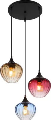 Produktbild von Globo Lighting Hängeleuchte Metall schwarz matt, 3x E27