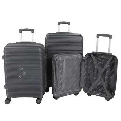 Produktbild von Reisekoffer Trolley Gepäck Set 3 tlg. Travel Rollkoffer Handgepäck grau