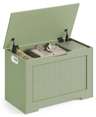 Produktbild von Schuhbank - Sitzbank mit Schuhregal - 76×40×48 cm - Wohnzimmermöbel - Weiß