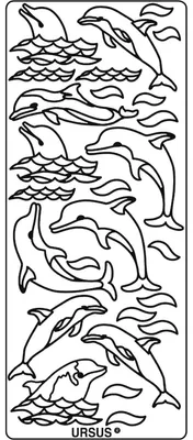 Produktbild von Hologramm-Kreativsticker 10x23cm Motiv 18 VE=5 Stück silber
