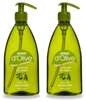 Produktbild von 2 x Dalan d'Olive Flüssigseife - Pflegend mit Olivenöl - 400 ml - Vorteilspackung - 2 Stücke