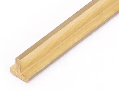 Produktbild von T-Profil aus Messing, 2x2mm, 1m