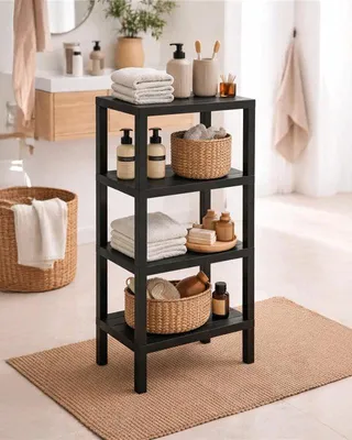 Immagine prodotto di Scaffale 38x29x100 Komodo quattro ripiani nero