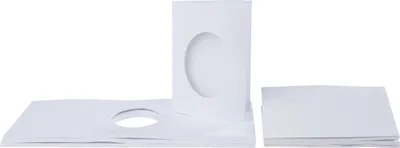 Produktbild von VBS Passepartoutkarten "Oval", 30 Stück, DIN A6, Weiß
