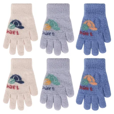 Produktbild von Set mit 3 Paar warme Winterhandschuhe für Kinder