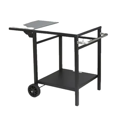 Immagine prodotto di Tavolo da pranzo a carrello, design a doppio strato, pieghevole e mobile, ferro 56X56cm
