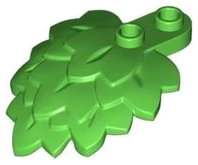 Obrázek produktu pro 2x LEGO Pflanze Rundplatte 1 x 2 mit geschichtet Blätter (5058) – Einzelteile