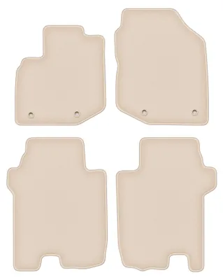 Produktbild von DURBAN Beige Velours-Fußmatten-Set für Honda Jazz III Schrägheck (2011-2014)