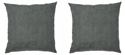 Produktbild von IKEA PROFETBLOMMA Zierkissen Anthrazit 50x50 cm 2 Stück