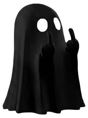 Geisterfigur Horrordekoration, schwarz, 1 Stück