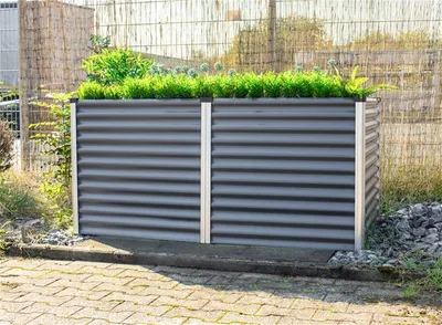 Obrázok produktu pre Vyvýšený záhon Vitavia Linus 858 188x96x86 cm plechový granit