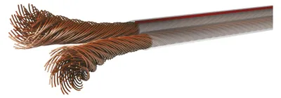 Dvojlinka nestíněná 2x2,5mm průhledná, 100m