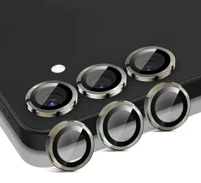 Produktbild von Kamera Linsenschutz Glas Set für Samsung Galaxy S25 Schutzglas Camera Linse Schutz Panzerfolie 9H Titan Grau