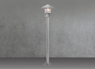 Produktbild von Elstead Helsingor Außen-Stehleuchte E27 100cm Silber IP44