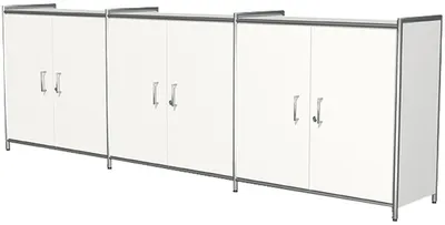 Produktbild von kerkmann Sideboard ARTLINE 2 Ordnerhöhen 2 Türen weiß Speditionsversand