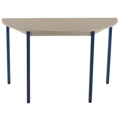 Produktbild von SODEMATUB Mehrzwecktisch lichtgrau, blau halbrund, Vierkantrohr blau, 120,0 x 60,0 x 74,0 cm