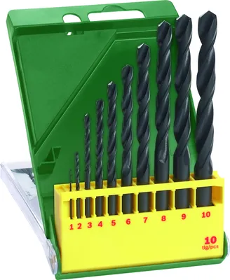 Produktbild von Metallbohrer-Set HSS-R, 10-teilig, 1 - 10 mm