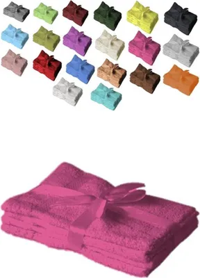 Produktbild von 12 x  Gästetuch 500 g/m²  30 x 50 cm Pink