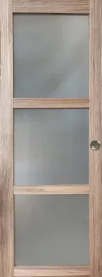 Immagine prodotto di Porta scorrevole in legno Frake con vetro H204 x L83 cm, Coquilles Gd Menuiseries