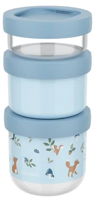 Obrázok produktu pre Mepal Mio riad na občerstvenie stohovateľný mio 3-dielny - lesní priatelia Ø86 x 179 108034065408