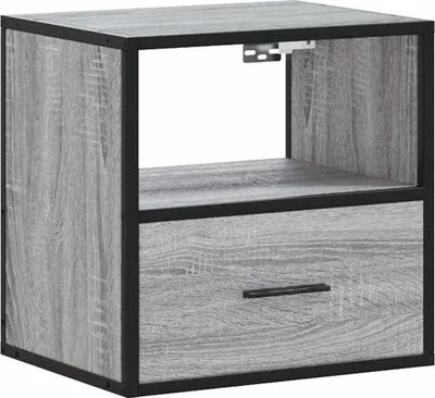 Obrázok produktu pre Nástenný nočný stolík sivá sonoma 40x31x39,5 cm