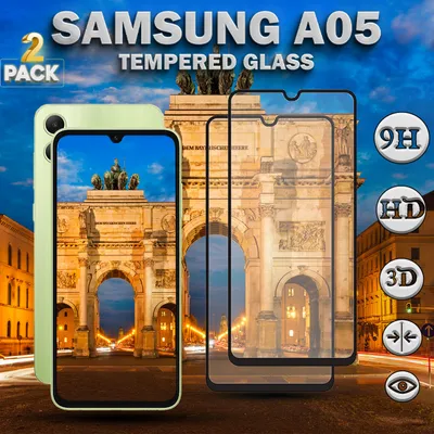 Obrázek produktu pro 2 balení Samsung Galaxy A05 - 9H tvrzené sklo - Vysoce kvalitní 3D ochrana displeje