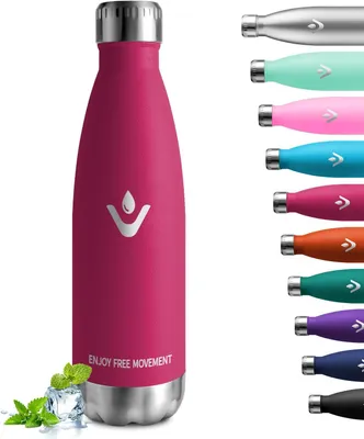 Produktbild von Trinkflasche Edelstahl, 500 ml, BPA-frei, auslaufsicher, für Kinder und Erwachsene
