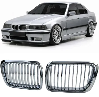 Classic Sport Kühlergrill Grill Chrom für BMW 3er E36 Facelift 1996-2000 – Produktansicht