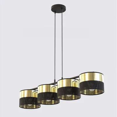 Immagine prodotto di Lampada a sospensione LUX in acciaio nero e oro