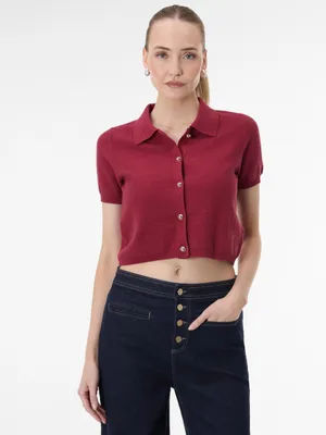 Produktbild von Orsay Rote Damenstrickjacke mit Kragen M