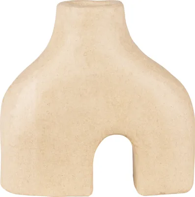 Produktbild von Décopatch Braunes Pappmaché, Doppelvase waterproof 19x7x18 cm Kartonbraun HD093C