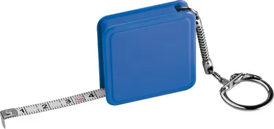 Produktbild von Stahlbandmaß 1m / mit Schlüsselanhänger / Farbe: blau