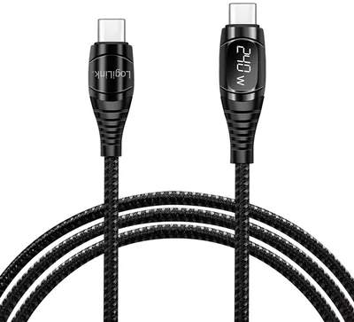 Produktbild von LogiLink CU0185, 2 m, USB C, USB C, USB 2.0, 0,48 Gbit/s, Schwarz