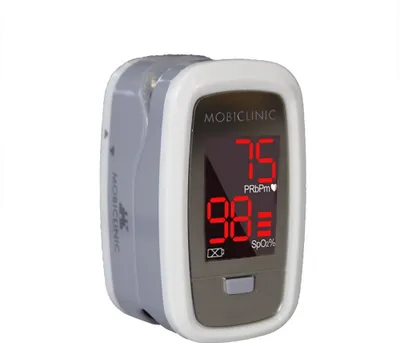 Produktbild von Fingerpulsoximeter | OLED-Display | Herzfrequenz | Balkendiagramm | PX-02 | Mobiclinic