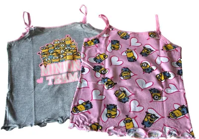 Produktbild von Mädchen Unterhemden, Sommertop "MINIONS" Doppelpack 134/140