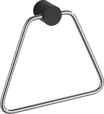 Produktbild von Mexen Aron Handtuchhalter, Schwarz/Chrom - 7088132-07