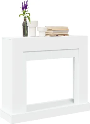 Produktbild von vidaXL Krbová obestavba bílá 100x30x87,5 cm materiál na bázi dřeva