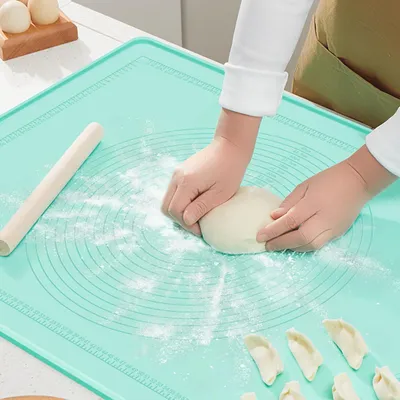 Zdjęcie produktu dla Antypoślizgowa silikonowa mata do pieczenia, 70 x 50 cm, z podziałką