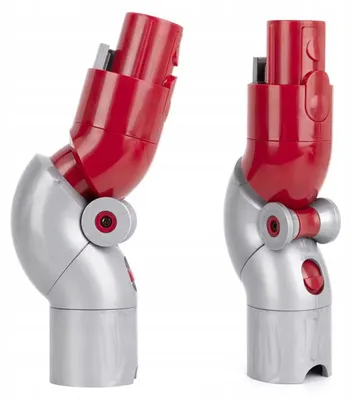 Produktbild von Rosfix Winkeladapter 90° für Staubsauger – Ersatzteil für Dyson V7, V8, V10, V11, V15 | 21 cm, OEM 971435-01, Rot-Silber
