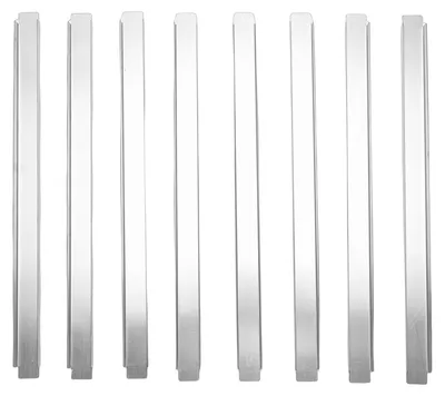 Image de 8 barres d'adaptation en acier inoxydable de 32 cm, adaptées aux tables, avec séparateur de nourriture, pour les accessoires de service alimentaire en cuisine de restaurant