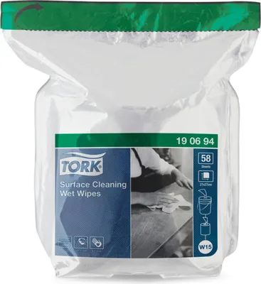 Produktbild von Tork 190694, Weiß, 128 mm, 128 mm, 140 mm, 1,03 kg, 58 Stück(e)